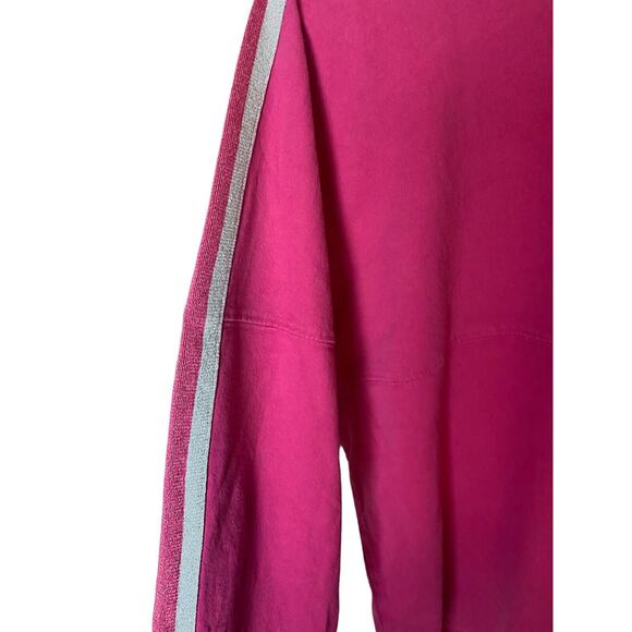 Walt Disney World Spirit Jersey Long Sleeve Shirt Hot Pink Silver Glitter Medium - Picture 3 of 8